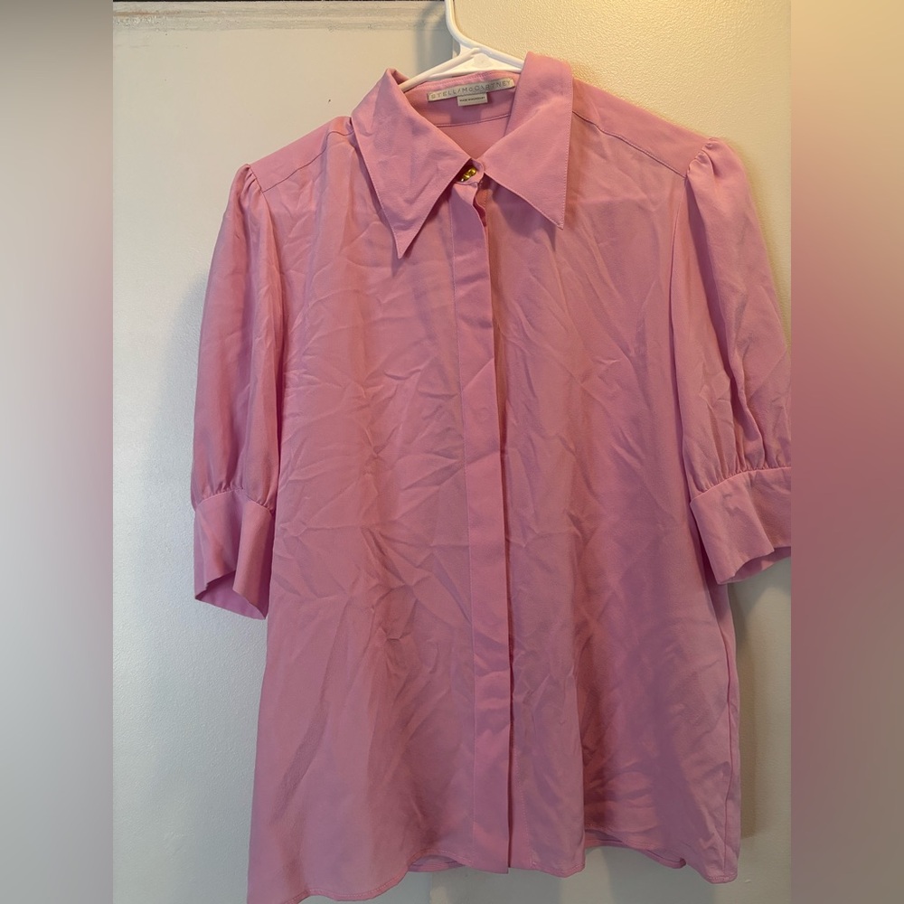 Stella McCartney Soft Pink Silk Blouse